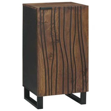 vidaXL Dressoir Bruin 40 x 33 x 75 cm massief mangohout, Verzenden, Nieuw, Overige houtsoorten, Minder dan 50 cm