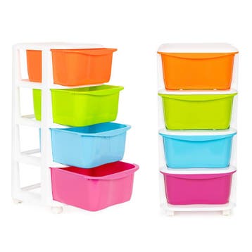 Multicolor Ladekastje 4-laags | 53% Korting - Deal, Ophalen of Verzenden, Gebruikt