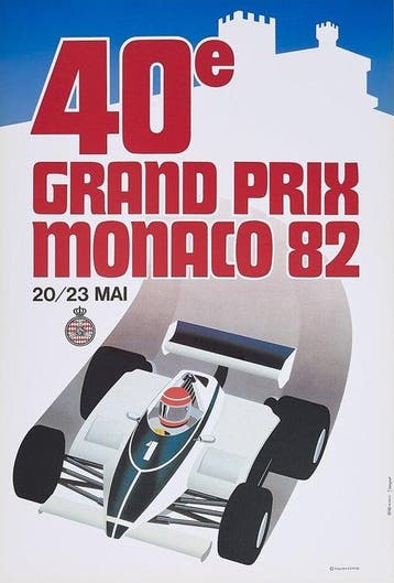 Grognet - 40° Gran Prix Monaco 82 - 20/23 MAI - Jaren 1980, Antiek en Kunst