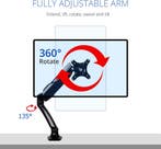 Monitor arm - 1 scherm - Monitor standaard - VESA-compatibel, Audio, Tv en Foto, Televisiebeugels, Verzenden, Zo goed als nieuw