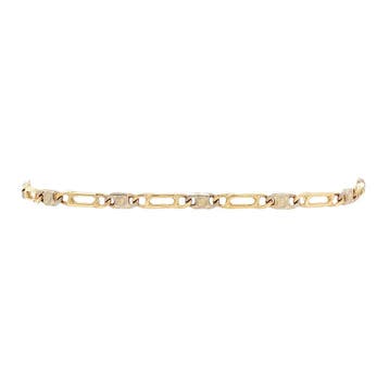 Gouden valkenoog armband 19 cm 14 karaat, Verzenden, Zo goed als nieuw, Goud