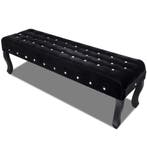 Hocker 157cm Zwart Fluweel | Laatste Stuk!, Minder dan 50 cm, 125 cm of meer, Klassiek, Ophalen of Verzenden