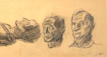 Mario Sironi (1885-1961) - Studio di teste