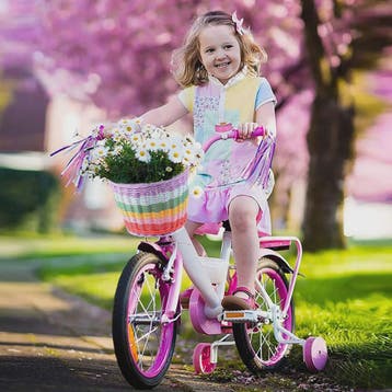 Regenboog Fietsmand Kinderen - Kleurrijk Rotan Stuurmandje, Verzenden, Nieuw