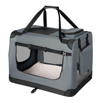 Vouwbare Hondentransportbox / Bench Lassie S - Grijs - 34x50, Dieren en Toebehoren, Verzenden, Nieuw