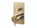 Qisani Flow 2-weg vierkant afbouwdeel light gold, Ophalen of Verzenden, Nieuw, Douche
