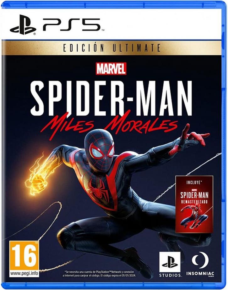 Spiderman Miles Morales - Ultimate Edition - PS5 (Spaanse, Spelcomputers en Games, Spelcomputers | Overige, Verzenden