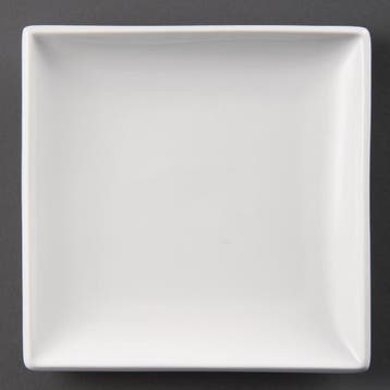 Olympia Whiteware vierkante borden 18cm (12 stuks), Verzenden, Nieuw