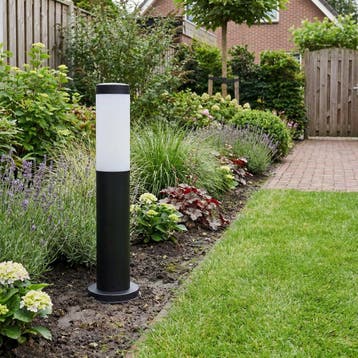 Staande Tuinpaal Modern E27 fitting 45 cm | Gomera, Tuin en Terras, Ophalen of Verzenden, Nieuw, Netvoeding, Staande lamp