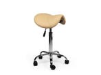Zadelkruk Beige - Standaard Zithoogte, Huis en Inrichting, Krukjes, In hoogte verstelbaar, Nieuw, Kunststof