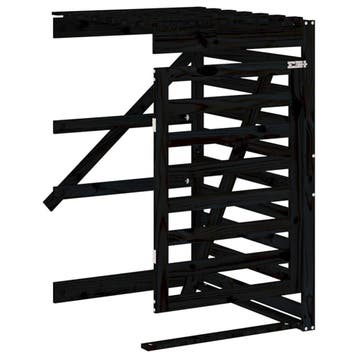 Afvalbak berging zwart | Hout | Laatste Stuk! OP=OP, Ophalen of Verzenden, Zo goed als nieuw, Hout, Containerberging