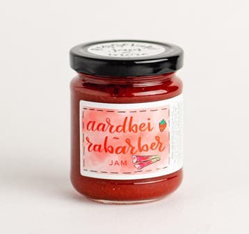 ReggeVallei Taartvulling Aardbeien-Rabarber 250g**, Verzenden, Nieuw