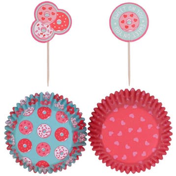 PME Cupcake Set Valentijn Donuts 24st.**, Verzenden, Nieuw