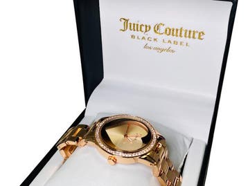 Veiling - Juicy Couture Black Label | Rose Gold Heart Dial, Sieraden, Tassen en Uiterlijk, Nieuw