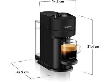 Krups -  Nespresso  Vertuo Next - Capsulemachine Zwart, Verzenden, Nieuw, Koffiepads en cups, Afneembaar waterreservoir
