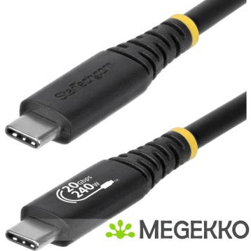 StarTech.com 2m USB4 Kabel, 20Gbps, USB-IF Gecertificeerde, Computers en Software, Pc- en Netwerkkabels, Verzenden, Nieuw