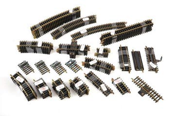 Fleischmann H0 - Modeltreinsporen (88) - 88-delig pakket, Nieuw