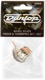 Jim Dunlop RVS vingerplectrum + duimplectrum  0.013 - 5-pack, Ophalen of Verzenden, Nieuw, Banjo