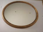 Wandspiegel - Hout, Glas - Gouden houten lijst, Antiek en Kunst