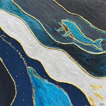 Nejla Rouissi - Between Two Depths, Antiek en Kunst