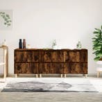 vidaXL Dressoirs 3 st 60x35x70 cm bewerkt hout gerookt, Verzenden, Nieuw, 50 tot 100 cm, 25 tot 50 cm