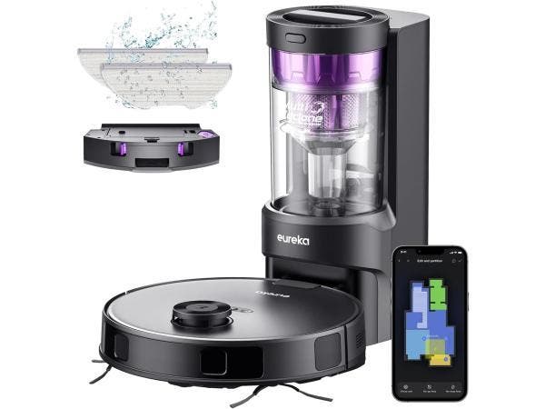 Veiling - EUREKA E10s DE Zuig- en dweilrobot + zakloos, Witgoed en Apparatuur, Stofzuigers