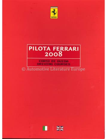 2008 FERRARI PILOTA BROCHURE ITALIAANS / ENGELS, Nieuw, Ferrari, Author