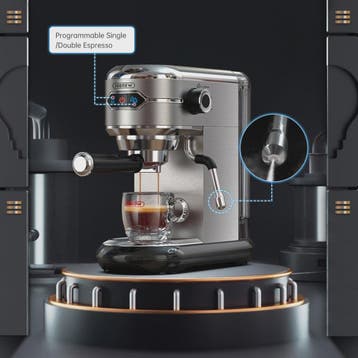 HiBREW H11 Espressomachine - 20 Bar, Semi-Automatisch, RVS,, Verzenden, Nieuw