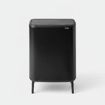 Brabantia Bo Touch Bin Hi 60L Matt Black | Retourdeal 28%, Verzenden, Nieuw