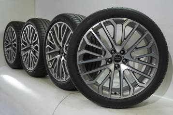 Audi Q5 SQ5 8MA 21 inch velgen Bridgestone Zomerbanden Origi, Gebruikt, Velg(en), Zomerbanden, 21 inch
