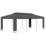 vidaXL Prieel met dubbel dak 3x6 m antraciet, Verzenden, Nieuw