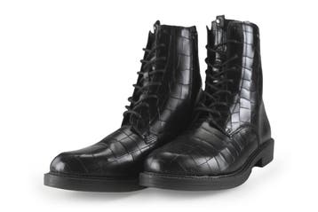 Linea Zeta Veterboots in maat 39 Zwart, Verzenden, Zwart, Overige typen, Zo goed als nieuw
