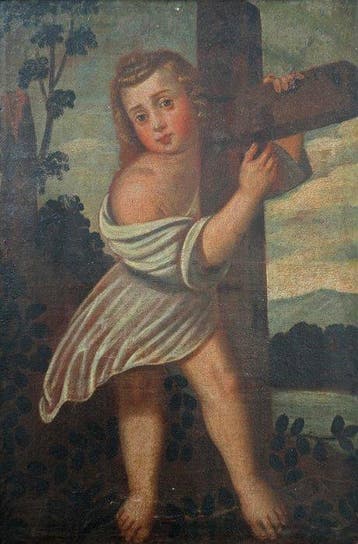 École andalouse (XVII) - L’Enfant Jésus portant la croix