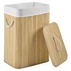 Bamboe Wasmand Curly - 72 L - Natuur - Uitneembare Waszak, Verzenden, Nieuw