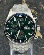 IWC Pilots Watch Chronograph 43mm - Green Dial - IW378006, Sieraden, Tassen en Uiterlijk, Horloges | Heren, Nieuw, Polshorloge
