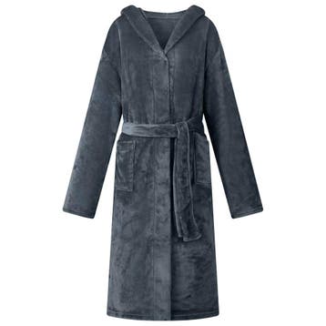 vidaXL Badjas Hoodie Marineblauw M Flanel, Kleding | Heren, Pyjama's, Verzenden, Nieuw