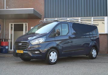 Ford Transit Custom 320 2.0 TDCI 130PK L2H1 Trend / Trekhaak, Stof, Gebruikt, Euro 6, Blauw