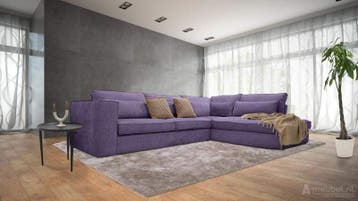 Hoekbank Blaricum - hoekbanken - Paars, Huis en Inrichting, Nieuw, 150 cm of meer, Stof, 250 tot 300 cm