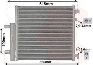 Condensor met droger - Chevrolet Spark, Auto-onderdelen, Overige Auto-onderdelen, Verzenden, Nieuw