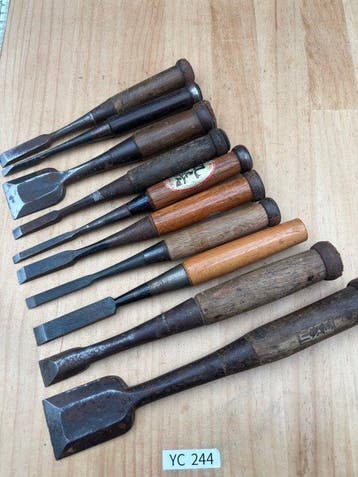 Japanse houtbeitelset Japan YC244 Beitel - 0 cm