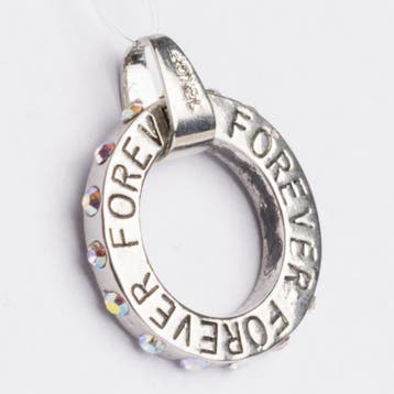 Be Charmed forever bedel zilver met een rhodium laag (nik..., Ophalen of Verzenden, Nieuw, Bedel