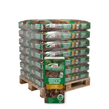Pallet DCM Bio Dennenschors 20-40mm 36 zakken x 70L (2540L), Ophalen of Verzenden, Nieuw