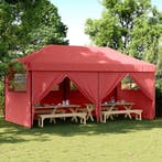 vidaXL Partytent Bordeauxrood 292 x 580 x 315 cm Oxford Stof, Verzenden, Nieuw, Partytent