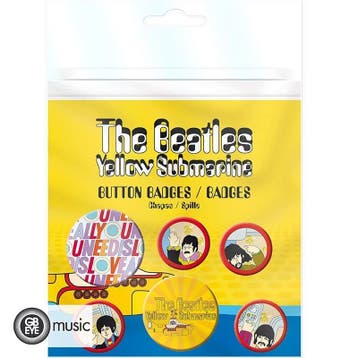 The Beatles Yellow Submarine Badge Pack (6x), Ophalen of Verzenden, Nieuw