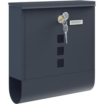 Brievenbus Antraciet Staal 30,5x10x33,5cm (Brievenbussen), Verzenden, Nieuw