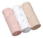 Baby Ono Crinkled Roze/Beige 3 Stuks Hydrofiel Luiers, Kinderen en Baby's, Badjes en Verzorging, Verzenden, Nieuw