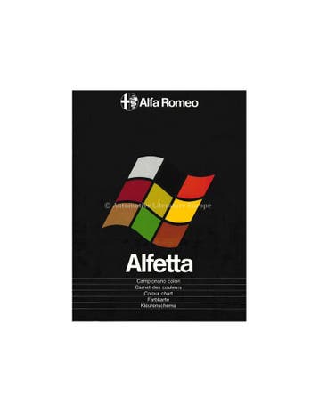 1979 ALFA ROMEO ALFETTA KLEURENSCHEMA BROCHURE, Nieuw, Alfa Romeo, Author
