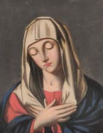 Italiaanse school (XVII) - Madonna, Antiek en Kunst, Kunst | Schilderijen | Klassiek