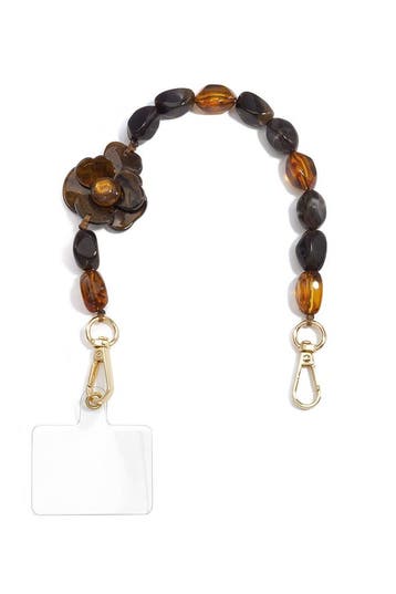 Goudlief Telefoonketting met bloem, eenvoudig, acryl, dag..., Verzenden, Nieuw