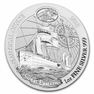 Rwanda / Ruanda Nautical Great Eastern 1 oz 2023 (folie), Verzenden, Overige landen, Losse munt, Zilver